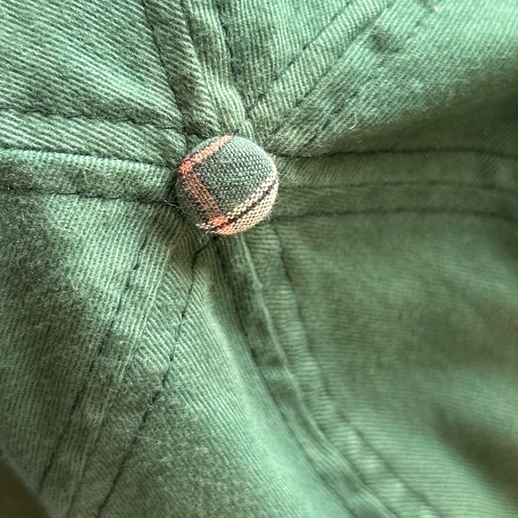 Vintage Green Cap with Plaid Brim and Horse Design - Picture 4 of 7